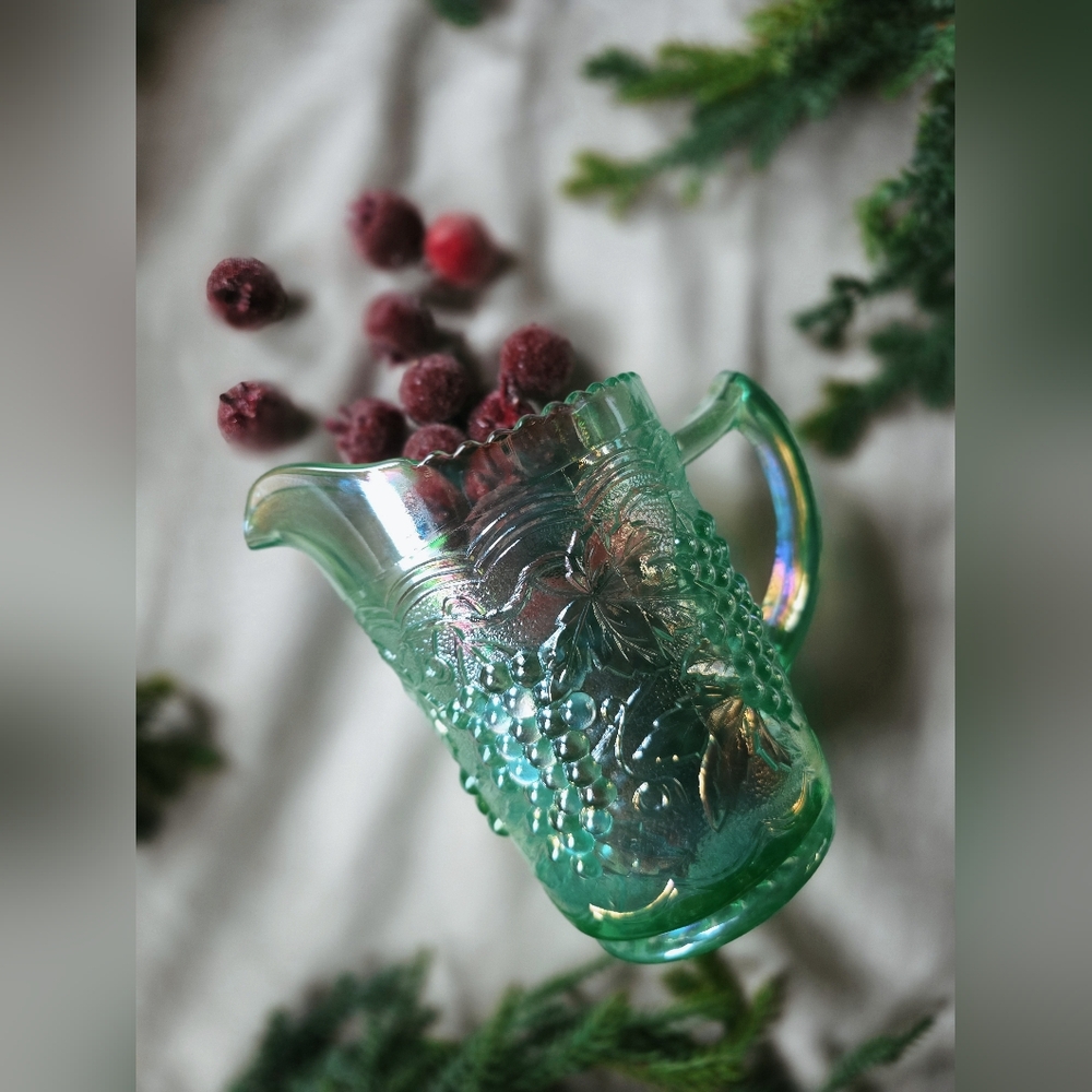 Vintage Imperial Glass Uranium Pitcher